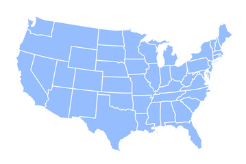 Fototapeta na wymiar USA map