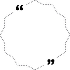 Quote Box Dotted Frame Template