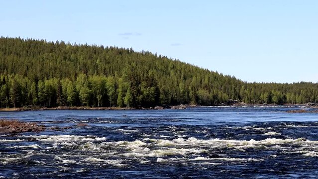 Storforsen, Sweden The Storforsen river rapids on the Pitea River in the Norrbotten region.
