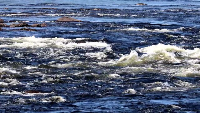 Storforsen, Sweden The Storforsen river rapids on the Pitea River in the Norrbotten region.