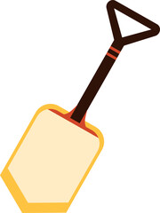 Illustration of a shovel. Summer camp equipment