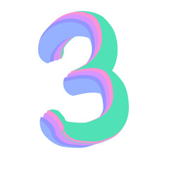 illustration of a number eight