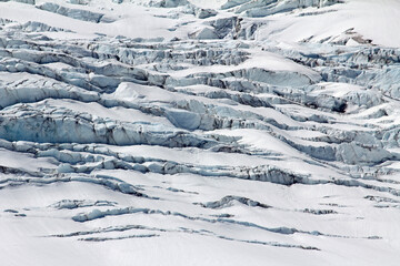 Cracks in glacier - Canada