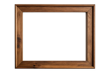 wooden frame isolated on white PNG