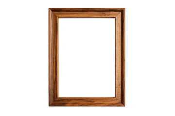 wooden frame isolated on white PNG