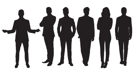 silhouettes of people