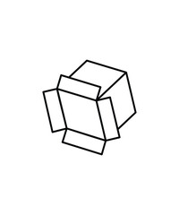 empty box icon, vector best line icon.