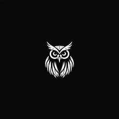 Owl logo design vector illustration