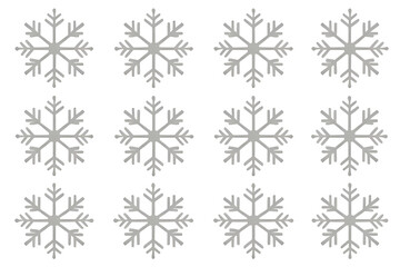 Snowflakes set