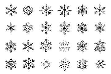 Snowflakes set