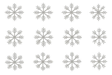 Snowflakes set