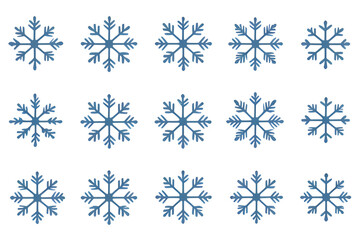 Snowflakes set