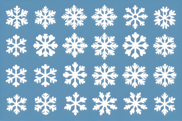 Snowflakes set