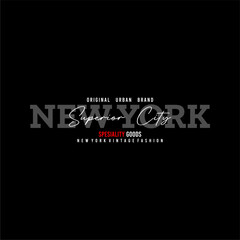 Fototapeta na wymiar new york superior city original urban brand