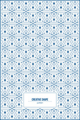 creative pattern of trigonal shape