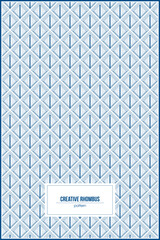 symmetrical rhombus pattern creative blue rhombus
