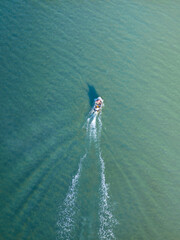 kite surfing on the lake