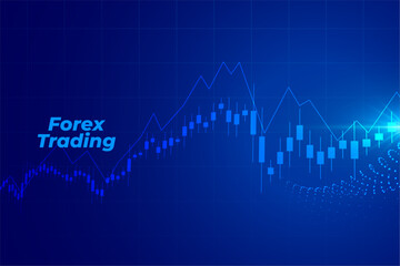 forex trading stock market background with chart diagram
