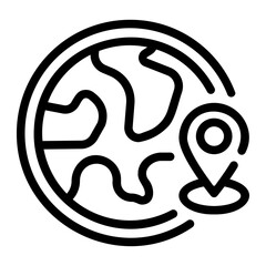 map Line Icon © Barudak Lier