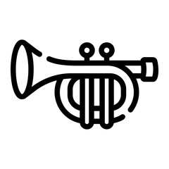 trumpet Line Icon