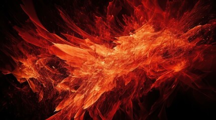 fire on black HD 8K wallpaper Stock Photographic Image