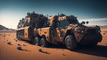 Fototapeta premium Vehículo militar