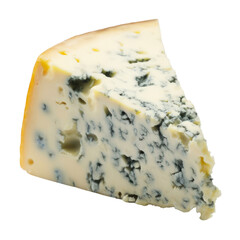 blue cheese isolated on transparent background cutout