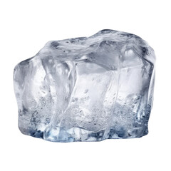 ice cube isolated on transparent background cutout