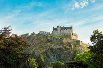 Fototapeta na wymiar Edinburgh Castle in Edinburgh, United Kingdom
