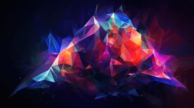background with polygonal designed shapes HD 8K wallpaper Stock Photographic Image