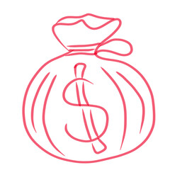 bag of money icon element design
