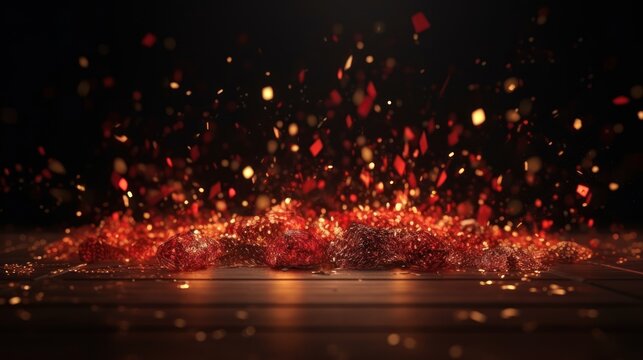 fireworks in the night sky HD 8K wallpaper Stock Photographic Image