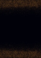Luxury Gold Dust Abstract Sparkly Feame Border Background 