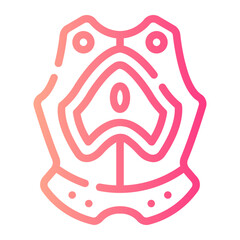 armor Line Gradient Icon