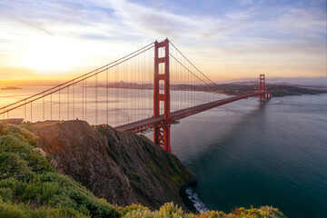 Golden Gate Bridge over San Francisco Bay