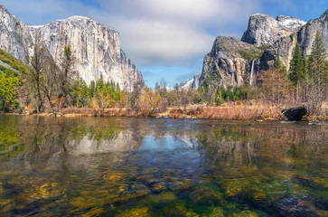 Foto auf Acrylglas Antireflex panorama photo of yosemite national park view © anekoho