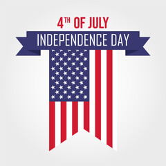 US Independence Day. Happy Independence day Vector. 4th of July United States Independence Day.