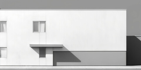 Modern building minimalism. abstract exterior. Generative AI