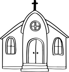 church Sketch Thanksgiving