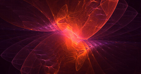 3D rendering abstract fantasy light fractal background