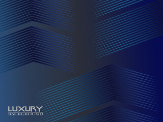 Dark blue background. Modern curved lines abstract presentation background. Luxury paper cut background. Abstract decoration, golden pattern, halftone gradient, 3d vector illustration.