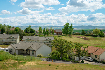 City of Pendelton countryside neighborhood Oregon.