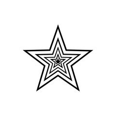 Favorite Star icon vector illustration logo template for many purposes. Isolated on a white background.