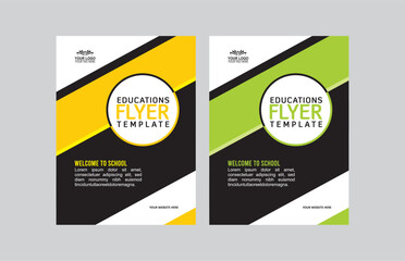 corporate education flyer design template 