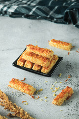 Castangel cake or kastengel is traditional cake or cookies in Indonesia. made from wheat flour dough, eggs, margarine, and cheese