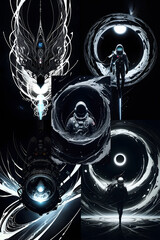 Stunning Image of Astronaut Floating in the Dark Void of Space