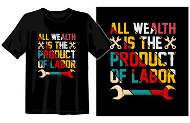 Vintage Labor Day T-shirt vector, International Labor Day T-shirts, International Workers Day T-shirt