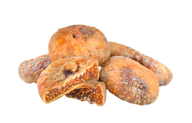 Dried figs isolated on  transparent png