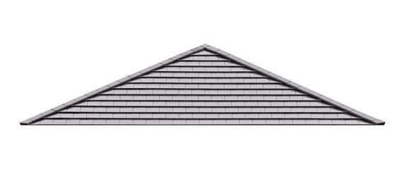 Mockup hip roof gray tile pattern - obrazy, fototapety, plakaty