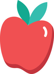 heart shaped apple illustration